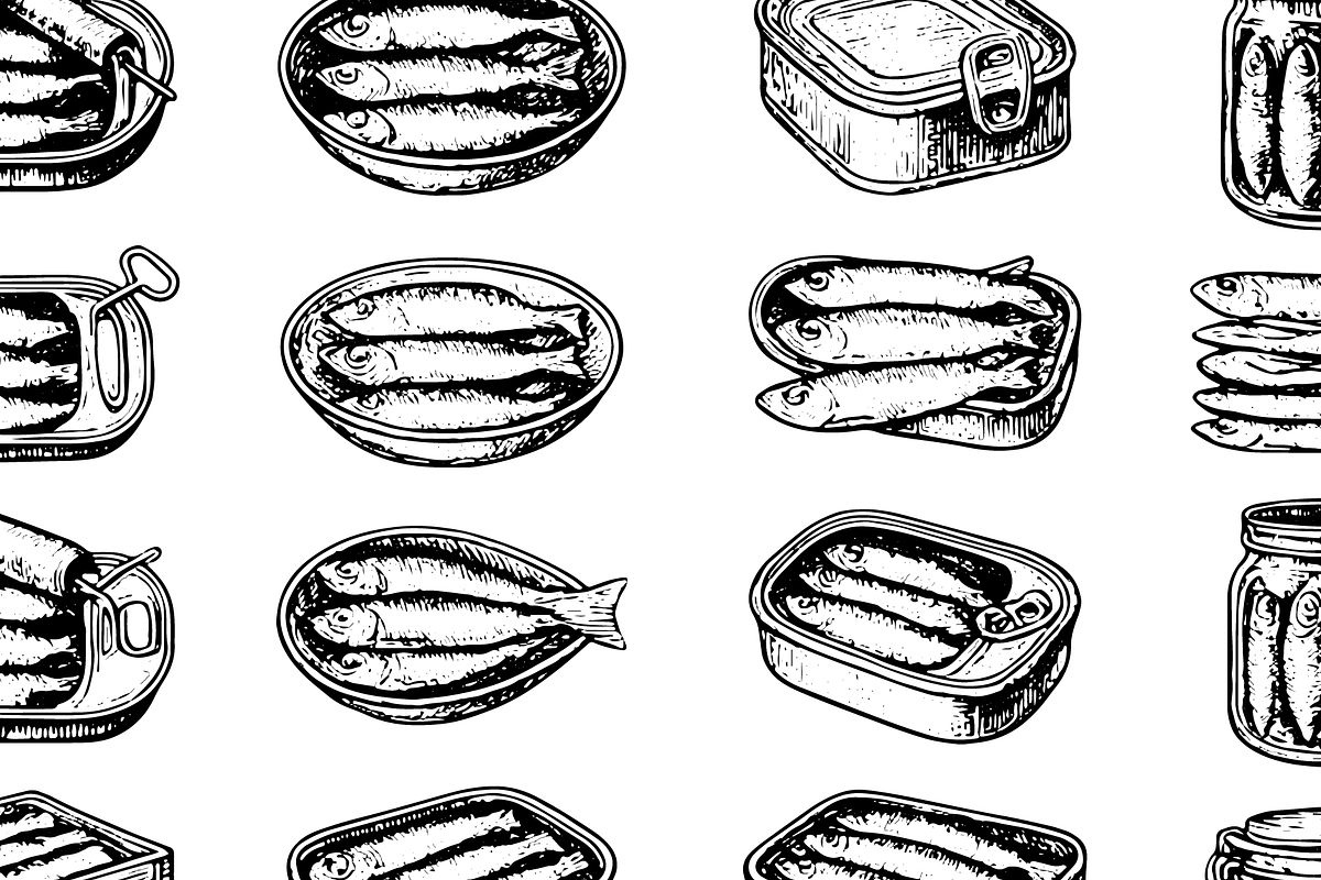 Canned Sardines and Fish Collection, an Object Graphic by RT Studio (Photo 4 of 4)
