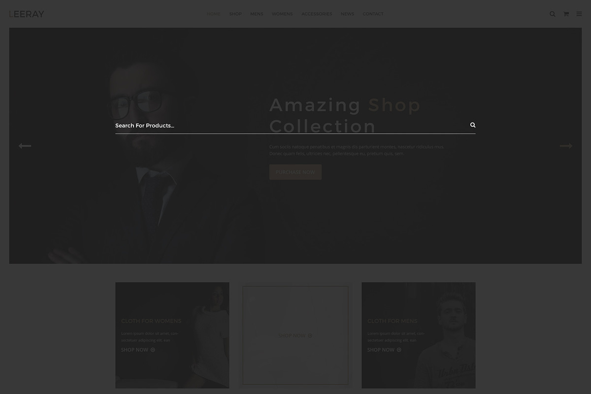 Leeray Fashion Ecommerce Template, a Websites & App Template by mine-tech (Photo 11 of 16)