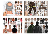 Large bundle with hair 1000+, a Person Illustration by Elenbushe (Thumbnail 4 of 14)