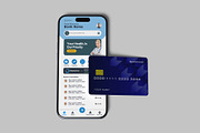 Smartphone and Credit Card Mockup, a Product Mockup by lamorastudio (Thumbnail 2 of 11)