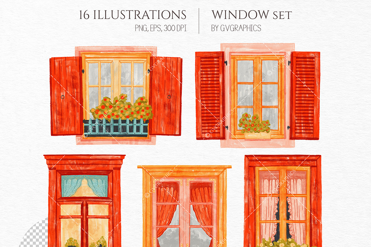 WINDOW | Patterns and Illustrations, a Pattern Graphic by GVGraphics (Photo 2 of 18)