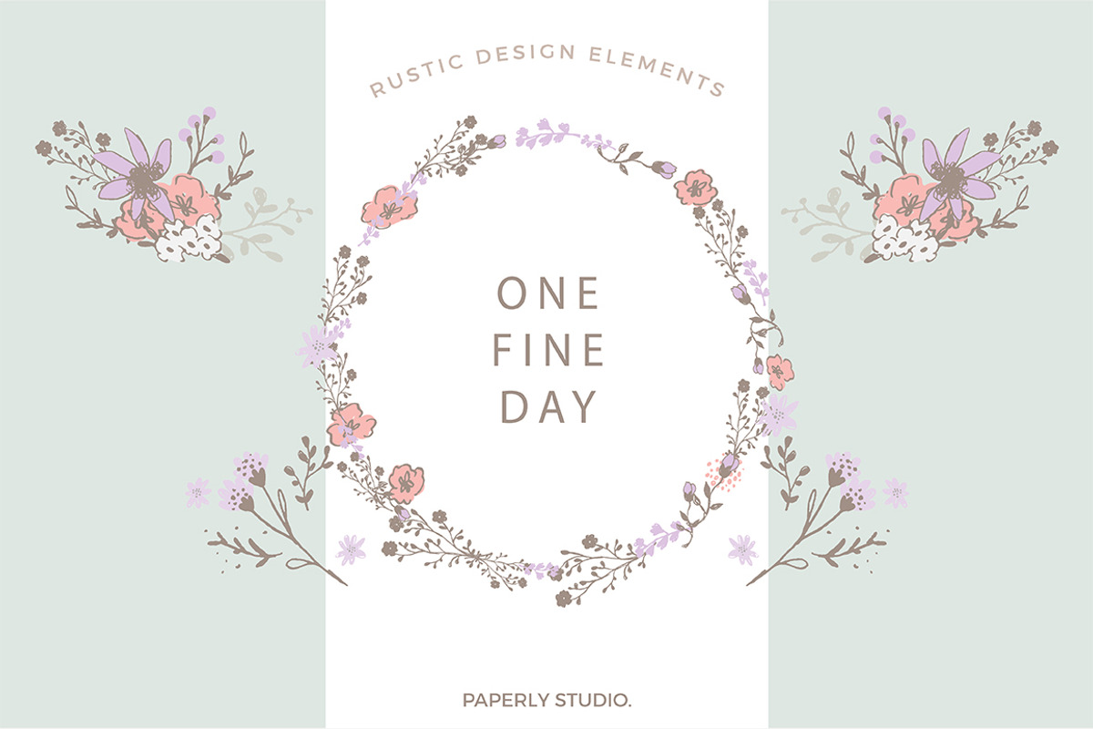 One Fine Day - Rustic Floral Design, a Decorative Illustration by Paperly Studio (Photo 2 of 5)