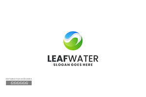 Leaf Water Gradient Colorful Logo, a Branding & Logo Template by ivan_artnivora