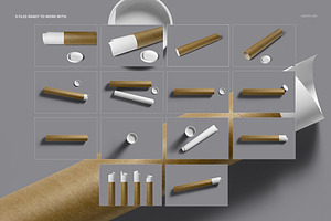 Mailing Tube Mockup Set