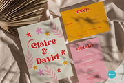 Colorful Retro Wedding Invitation, an Invitation Template by StudioVonBraitenberg (Thumbnail 2 of 8)