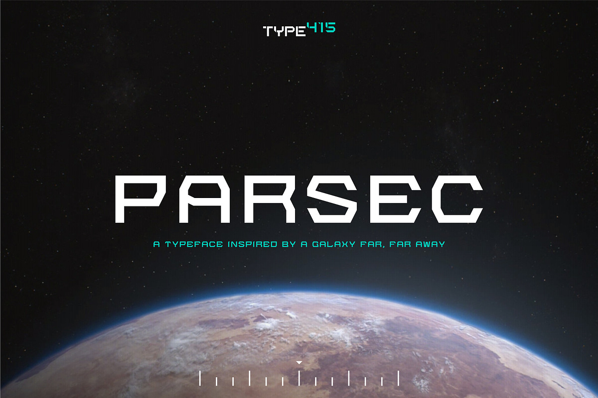 T415 Parsec, a Font by Type415™ (Photo 1 of 5)