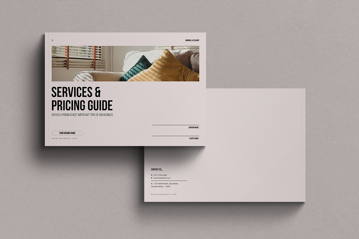 Services & Pricing Guide Landscape, a Magazine Template by MassiveCreator (Photo 8 of 8)
