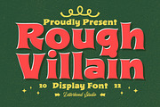 Rough Villain - Display Font, a Font by Letterhend Studio (Thumbnail 1 of 9)