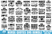Nurse SVG Bundle, Nurse Quotes SVG, a Graphic by Designer302 (Thumbnail 1 of 32)