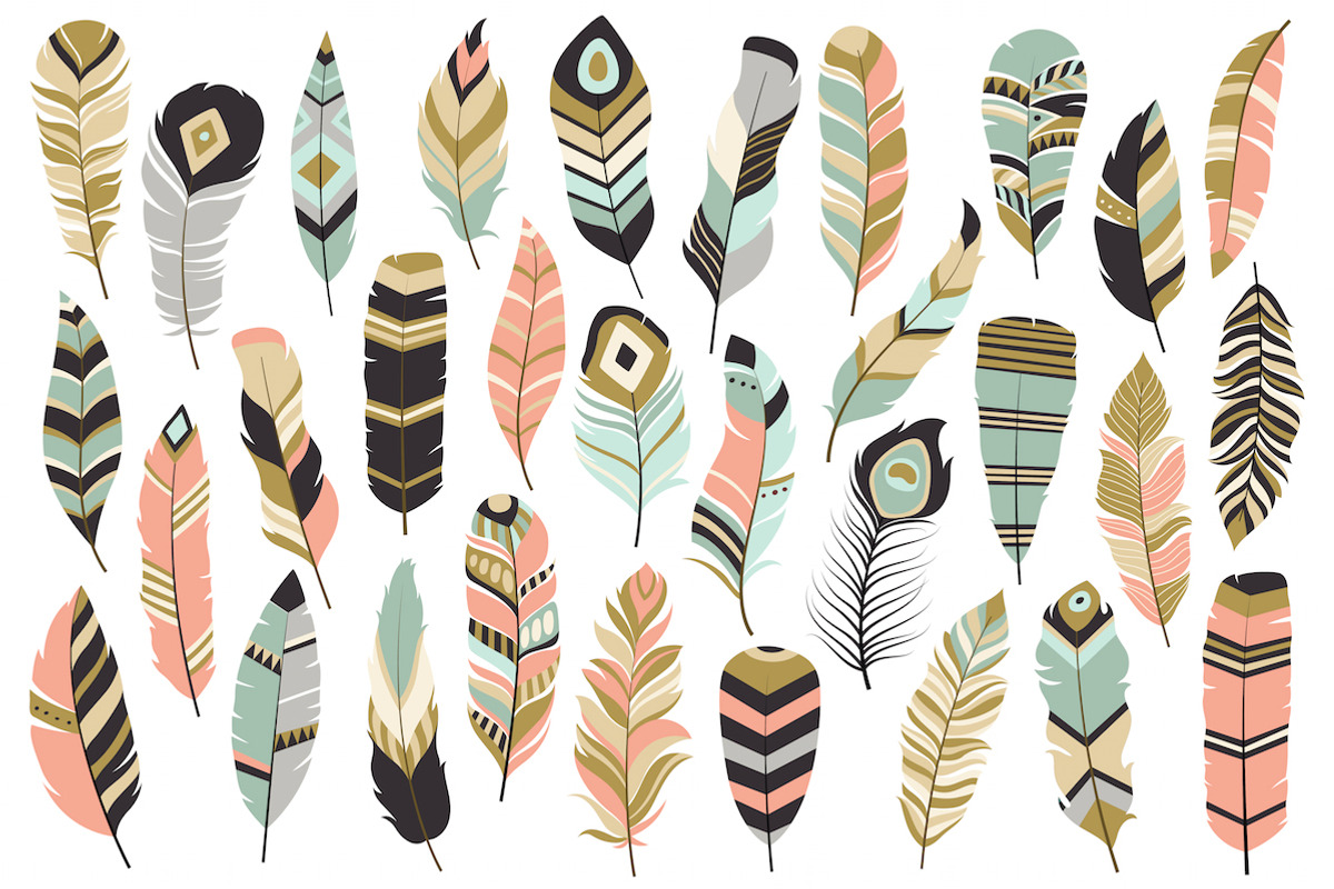 59 Arrows & Feathers Tribal Clipart, a Decorative Illustration by Kenna Sato Designs (Photo 2 of 3)
