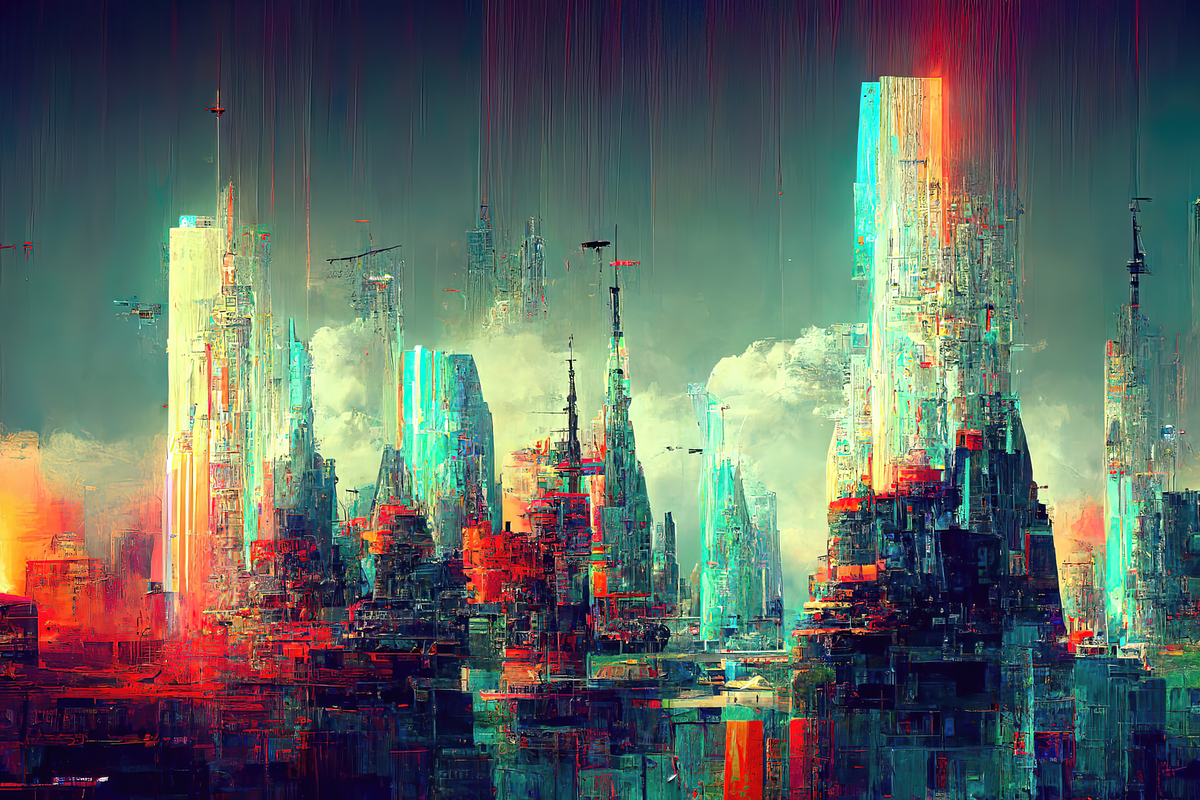 Glitch City Landscapes, an Illustration by OneOrEight (Photo 13 of 20)