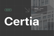Certia, a Sans Serif Font by Aantebas (Thumbnail 1 of 8)