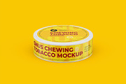 Snus Chewing Tobacco Can Mockup, a Packaging Mockup by easymock 2 (Thumbnail 9 of 10)