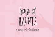 House of Haunts Serif Font, a Serif Font by Beck McCormick (Thumbnail 1 of 10)