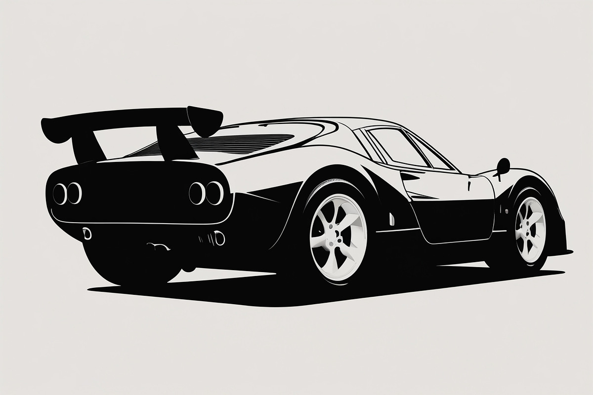 Sports Car Silhouette bundle, an Illustration by yasushie (Photo 2 of 9)