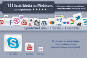 111 Social Media and Web Icons, an Icon by survivor (Thumbnail 1 of 5)