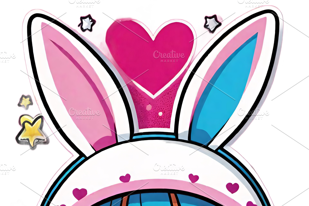 Bunny Girl Stickers — 50 PNG, a Person Illustration by ETARA by Mea Hau (Photo 7 of 17)