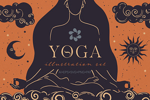 Yoga Illustration Vector Set