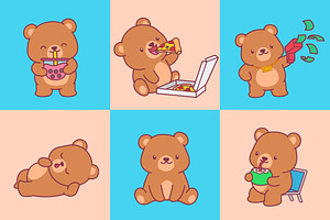 Cute Cartoon Bear Illustration