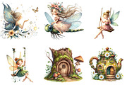 Fairytale Fairy Clipart, an Illustration by DreamArtGraphic (Thumbnail 4 of 5)