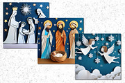 Paper Cutout Christmas Scenes, a Seasonal Illustration by Patterns for Dessert (Thumbnail 6 of 6)