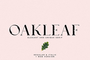 Oakleaf - Elegant & Unique Serif