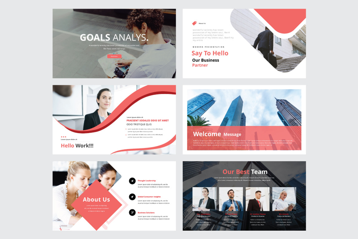 GOALS ANALYS - Powerpoint Template, a Presentation Template by Shafura (Photo 2 of 6)