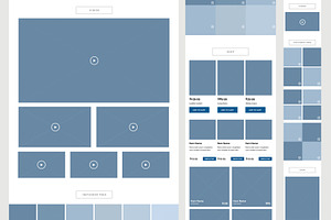 UX Assets Website Wireframe