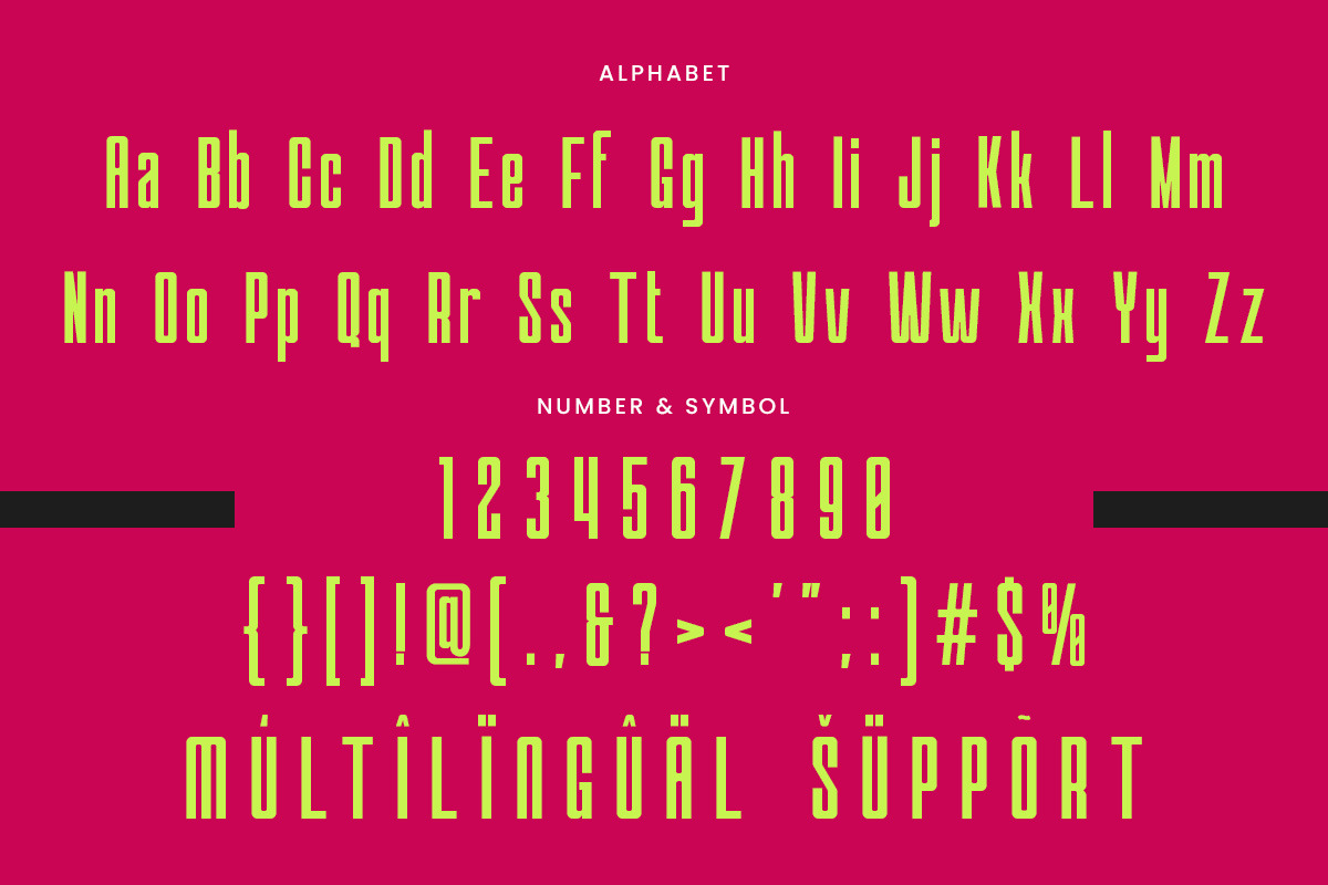 Quaron – Condensed Bold Serif Font, a Sans Serif Font by roomspace creative lab (Photo 3 of 10)