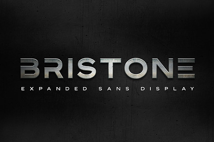Bristone - Expanded Sans, a Sans Serif Font by Almarkhatype