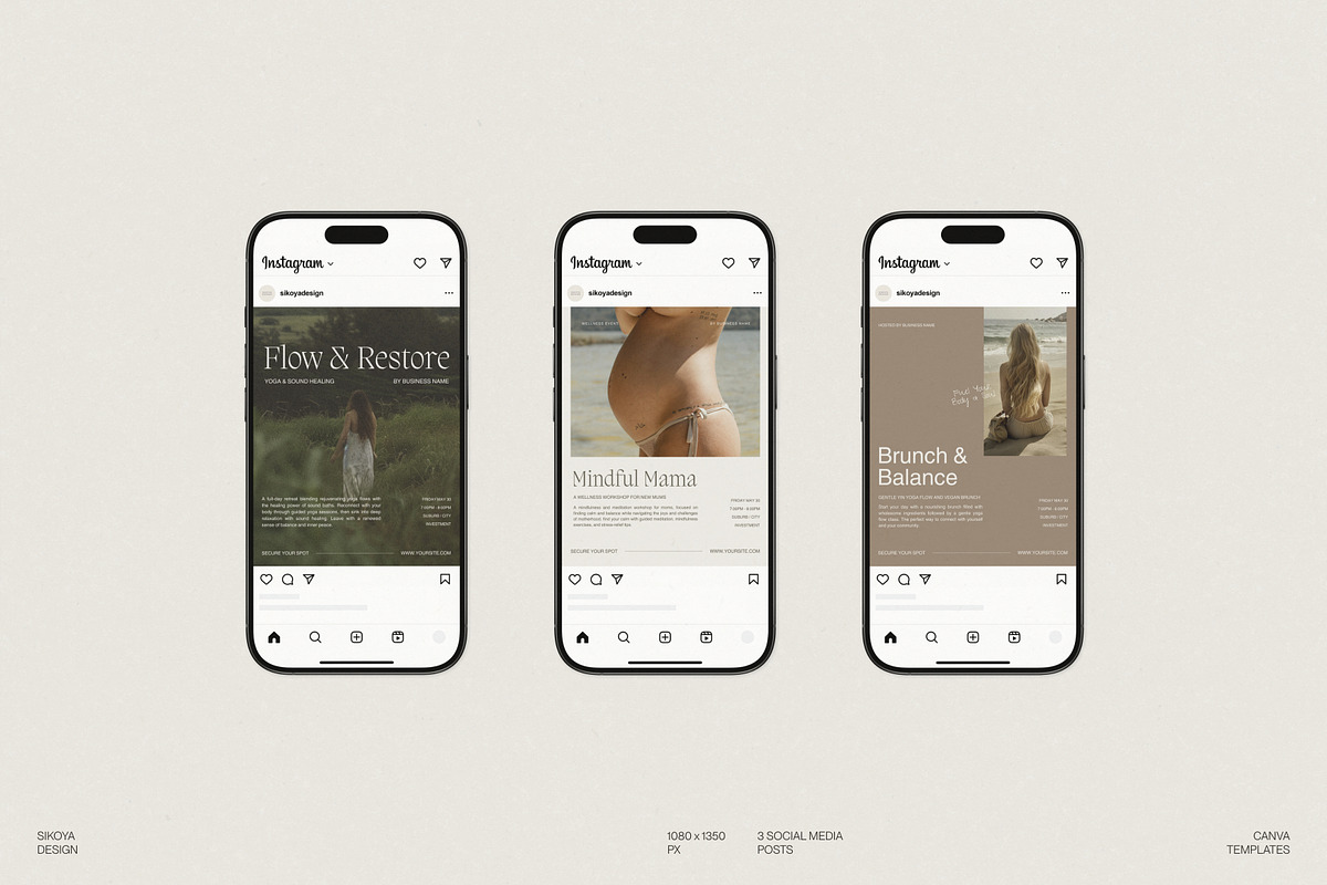 Wellness Event Canva Templates preview 5