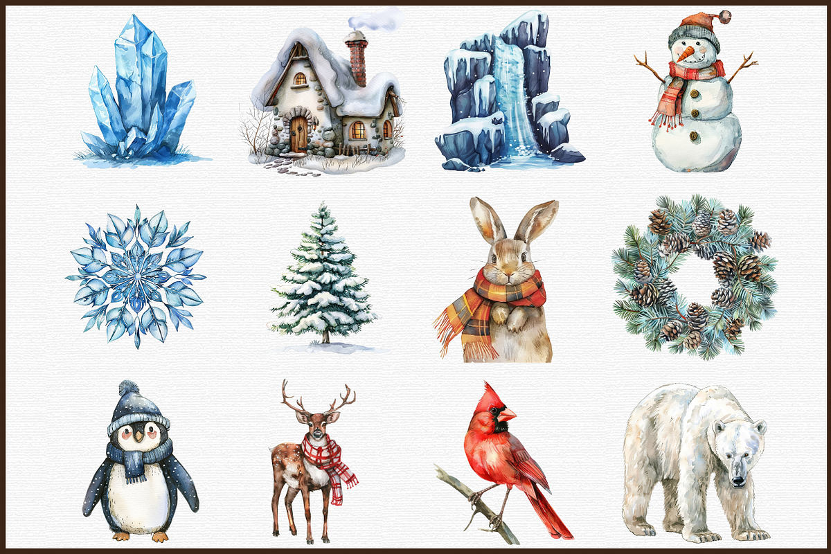 Winter Wonderland, Watercolor Winter, an Illustration by Sublimation Artist (Photo 3 of 6)