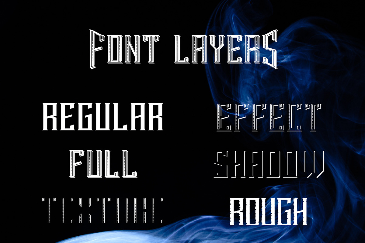 Smokers typeface preview 4