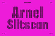 Arnel Slitscan, a Sans Serif Font by Craft Supply Co. (Thumbnail 1 of 8)