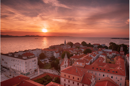 Top view of the Zadar, Croatia., an Architecture Photo by Nature and travel