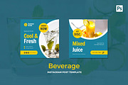 Beverage Instagram Post, a Social Media Template by CavenArt (Thumbnail 2 of 5)