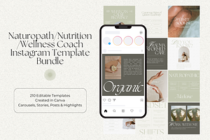 Wellness Instagram Template Bundle