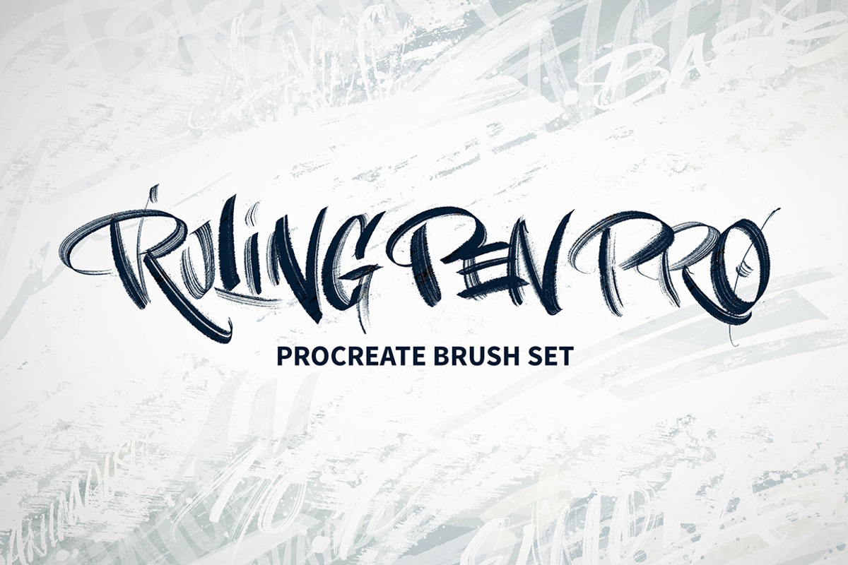 Ruling Pen Pro Procreate Brush Set, a Brush Add-On by Jake Rainis (Photo 1 of 6)