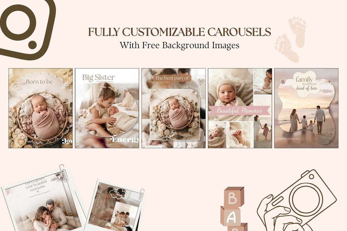 Baby Instagram Templates, a Social Media Template by Arslan (Photo 5 of 9)
