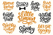 Halloween Lettering, Tags, Pumpkins, an Object Graphic by Katrinelly (Thumbnail 3 of 14)