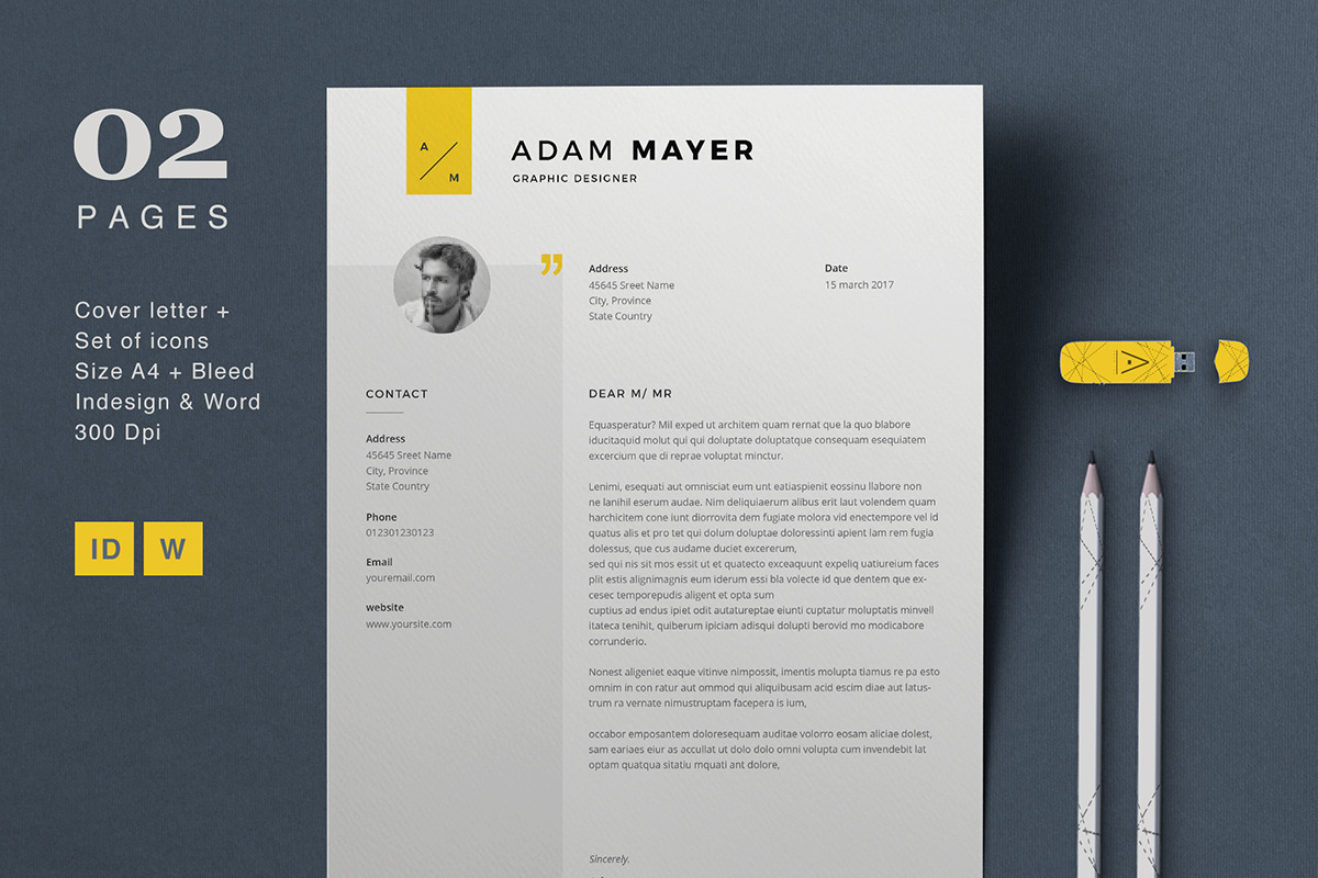 Resume Adam, a Resume Template by Astut (Photo 3 of 4)