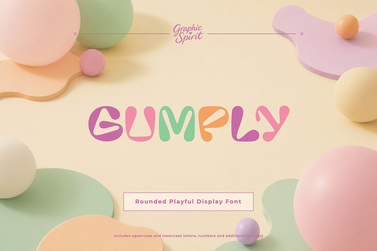Gumply Decorative Font, a Handwritten Font by Graphic Spirit (Photo 1 of 8)