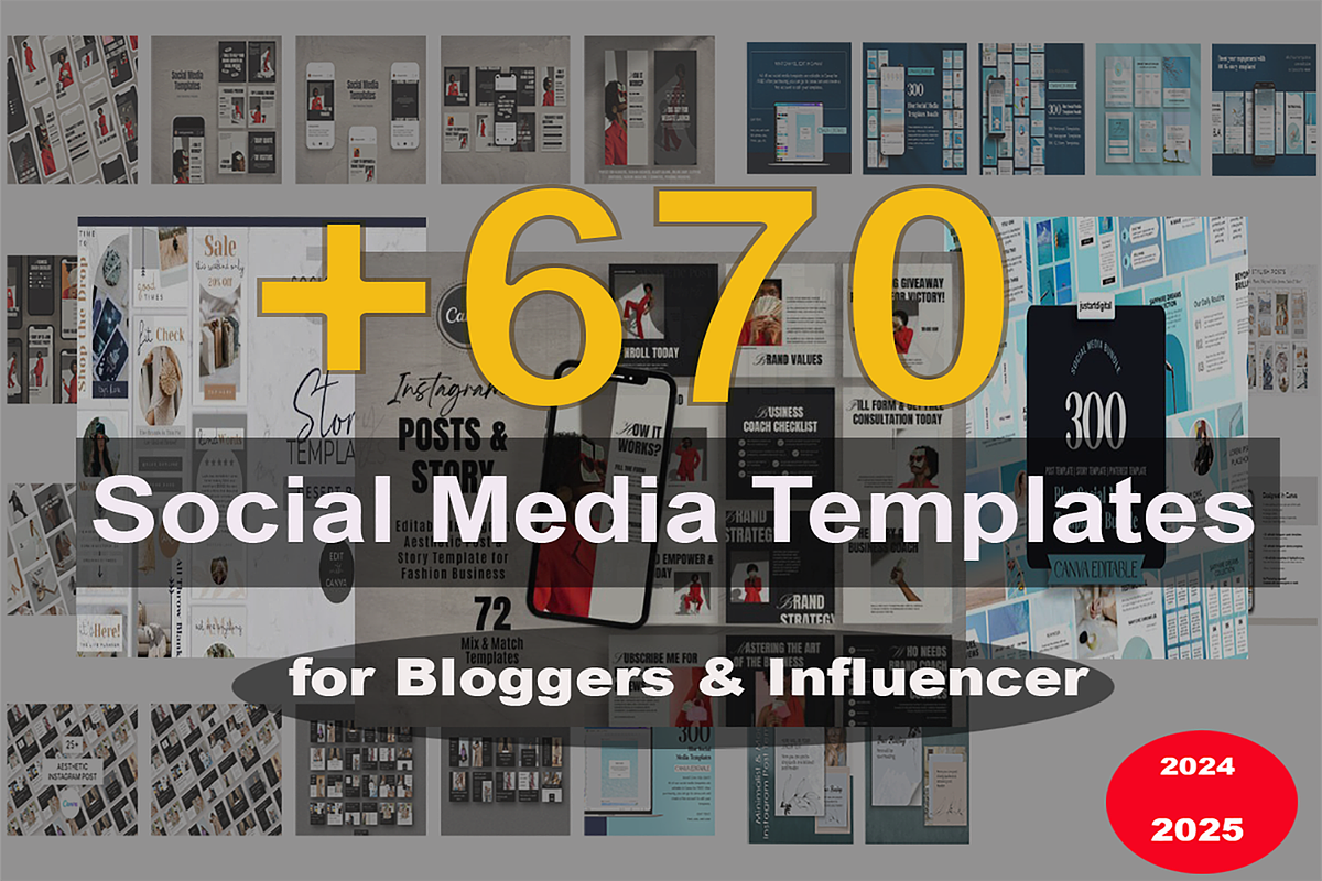670 Social Media Templates, an App Template by JustArtDigital (Photo 1 of 2)