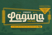 Laguna Vintage Collection, a Sans Serif Font by Aiyari (Thumbnail 1 of 19)