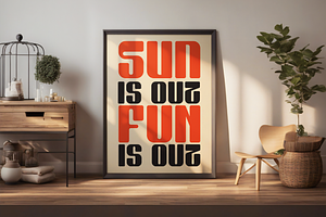 Summer Poster Wall Art Design