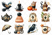 Beige & Black Autumn Clipart, an Illustration by Dream Creation (Thumbnail 4 of 4)