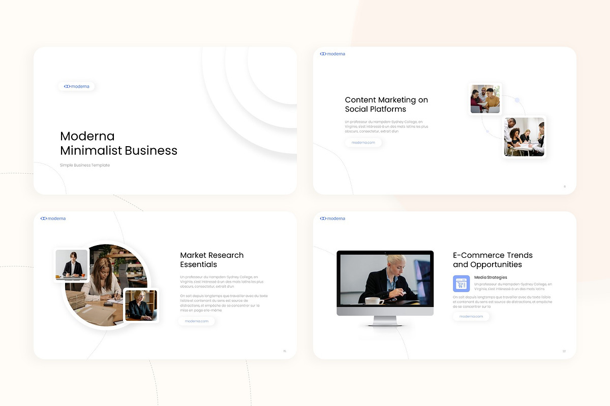 Moderna Business Minimalist, a Presentation Template by Interpitch (Photo 2 of 7)