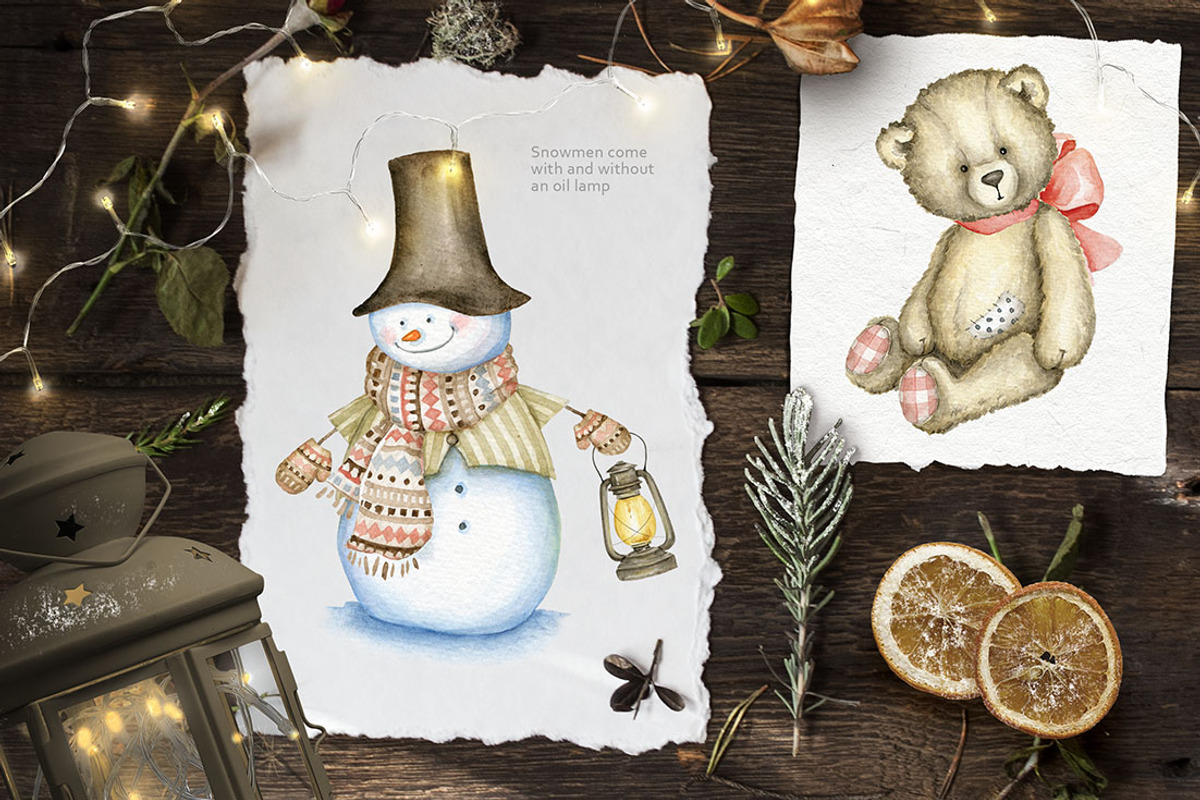 Christmas Miracle Watercolors, a Decorative Illustration by Eva Katerina (Photo 2 of 20)