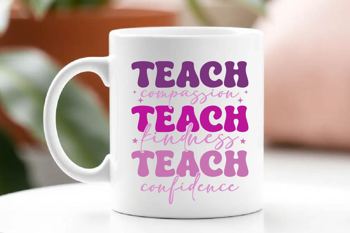 Teach Compassion Kindness Confidence, an Object Graphic by Digi_Design_World (Photo 4 of 4)