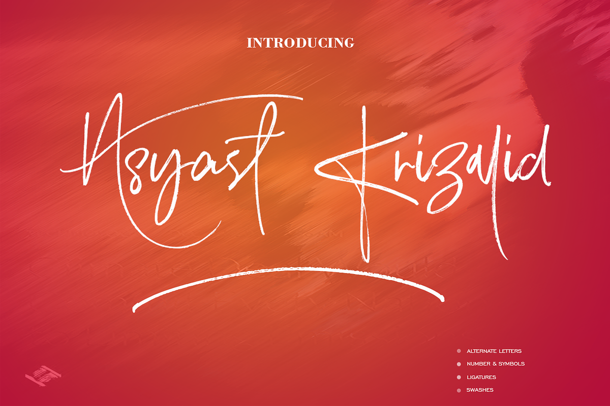 Asyast Krizalid Brush Script Font